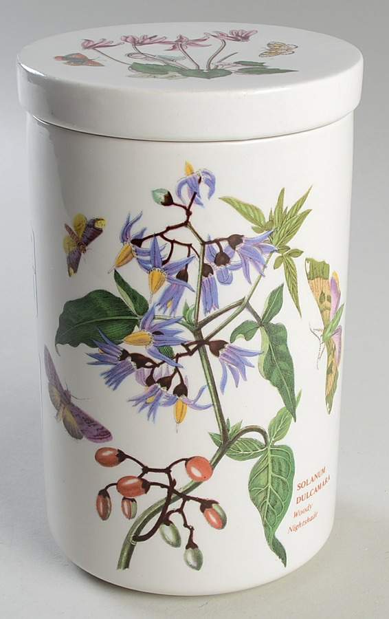 Botanic Garden 7" Storage Jar & Ceramic Lid by Portmeirion-1