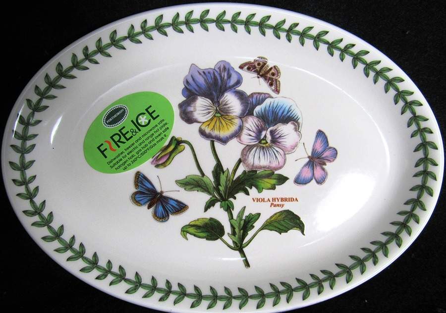 Botanic Garden 9" Oval Steak Platter by Portmeirion-1