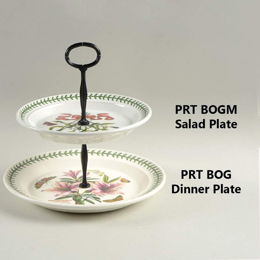 Botanic Garden Mixed/Match 2 Tier Serving Tray by Portmeirion-1
