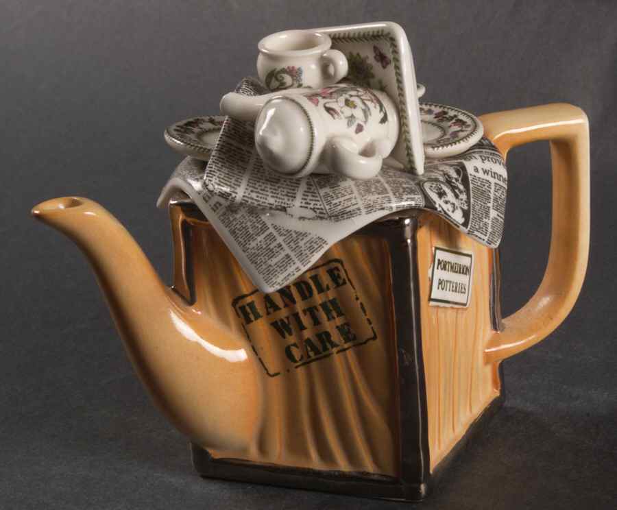 Botanic Garden Mini Figural Teapot & Lid by Portmeirion-1