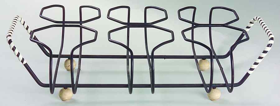 Botanic Garden Metal Stand Holds 6 Glass Tumblers by Portmeirion-1