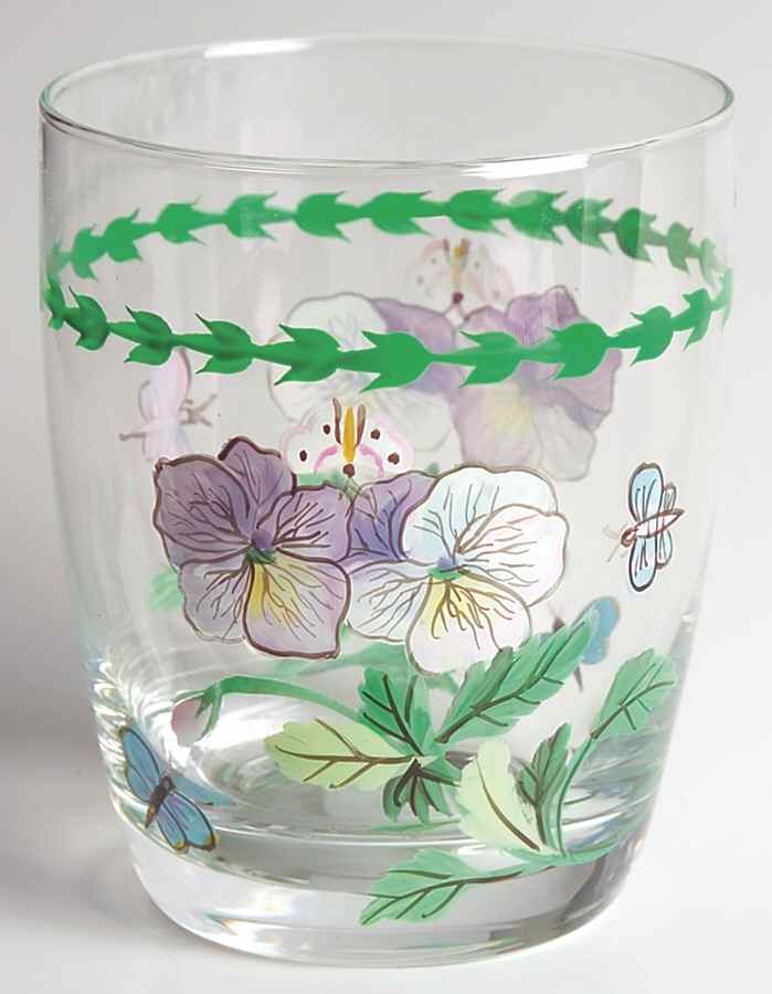 Botanic Garden 14 Oz Handpainted Glassware Double Old Fashioned by Portmeirion-1