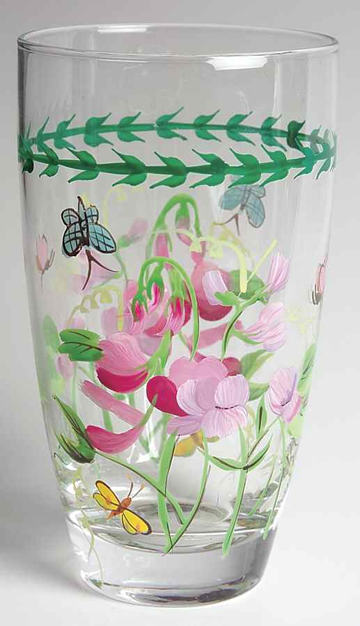 Botanic Garden 16 Oz Handpainted Glassware Highball by Portmeirion-1