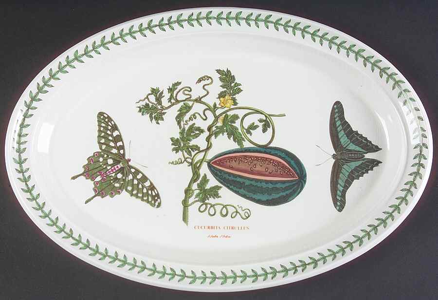 Botanic Garden 13" Oval Steak Platter by Portmeirion-1