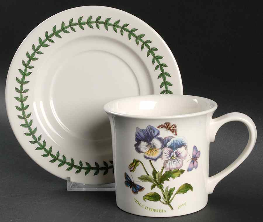 Botanic Garden Mug/Cup & Saucer Set by Portmeirion-1