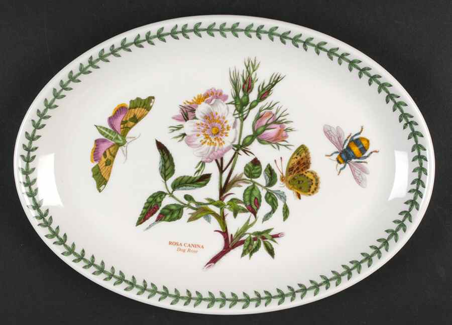 Botanic Garden 10" Oval Steak Platter by Portmeirion-1