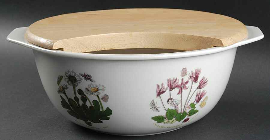 Botanic Garden 10" Chop & Serve Salad Bowl Set by Portmeirion-1