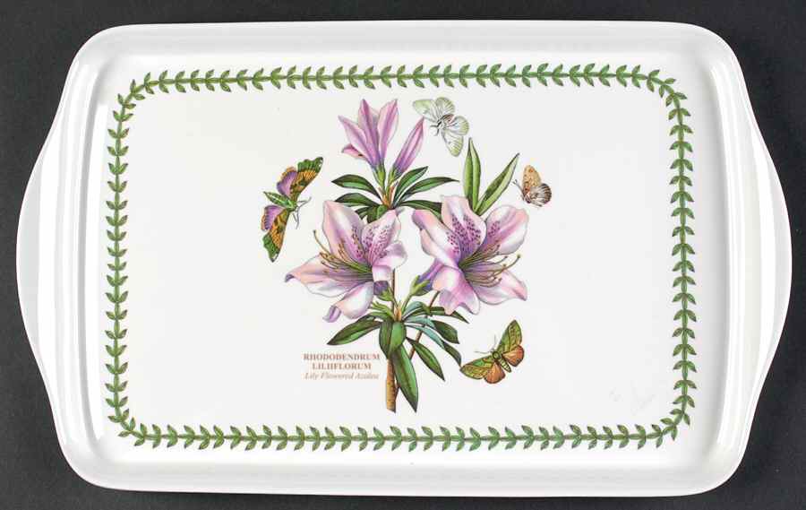 Botanic Garden 15" Handled Rectangular Melamine Tray by Portmeirion-1