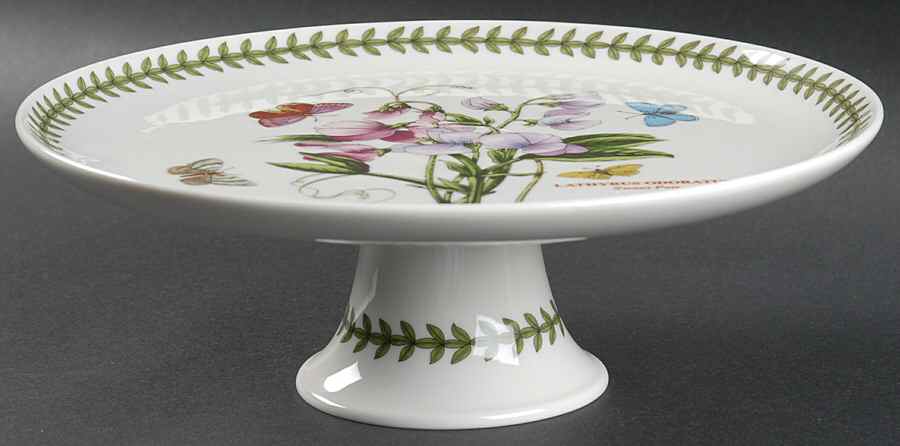 Botanic Garden 9" Diameter Pedestal Cake Stand by Portmeirion-1