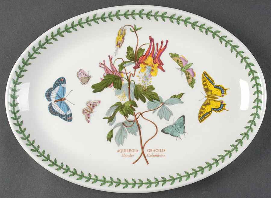 Botanic Garden 10" Oval Steak Platter by Portmeirion-1