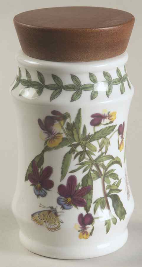 Botanic Garden Collector Club Spice Jar with Wood Lid by Portmeirion-1