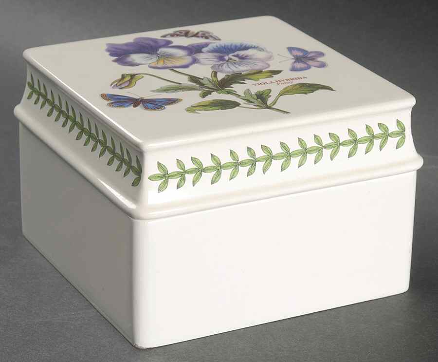 Botanic Garden Plastic Square Box with Lid by Portmeirion-1