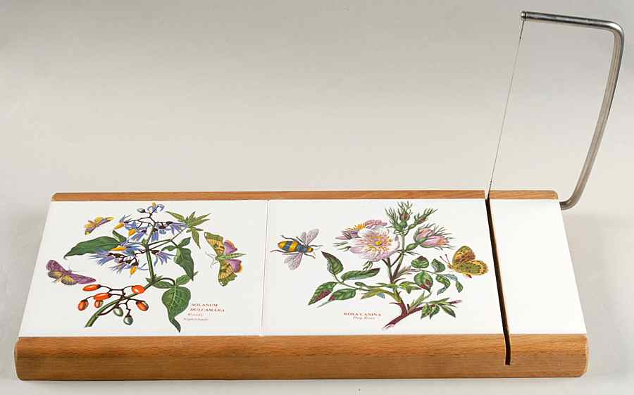 Botanic Garden Cheese Board (2 Tiles and Slicer) by Portmeirion-1