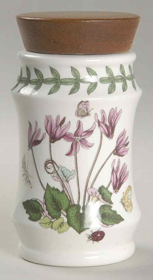 Botanic Garden Collector Club Spice Jar with Wood Lid by Portmeirion-1