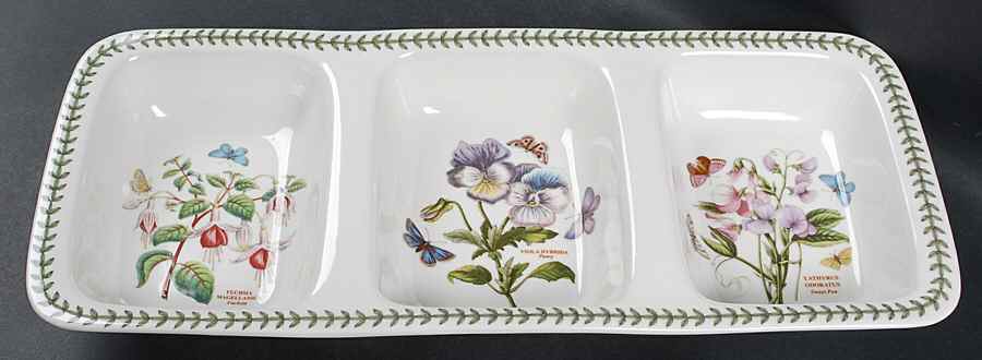 Botanic Garden 3 Part Rectangular Divided Server by Portmeirion-1