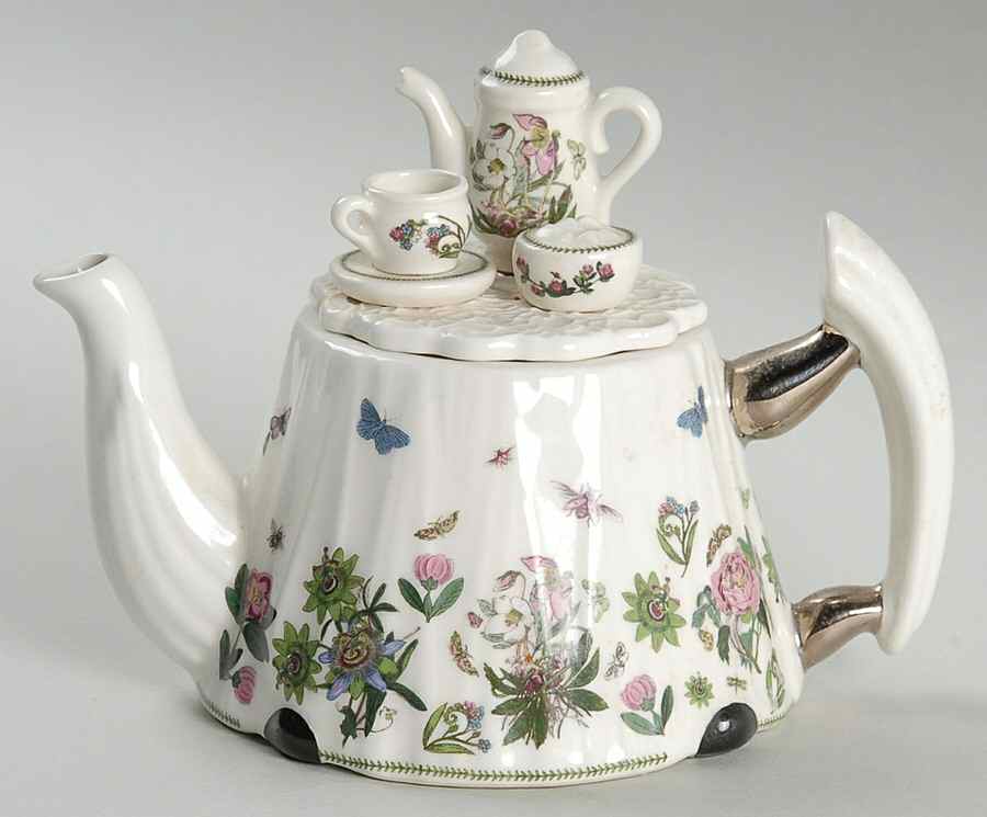 Botanic Garden Mini Figural Teapot & Lid by Portmeirion-1