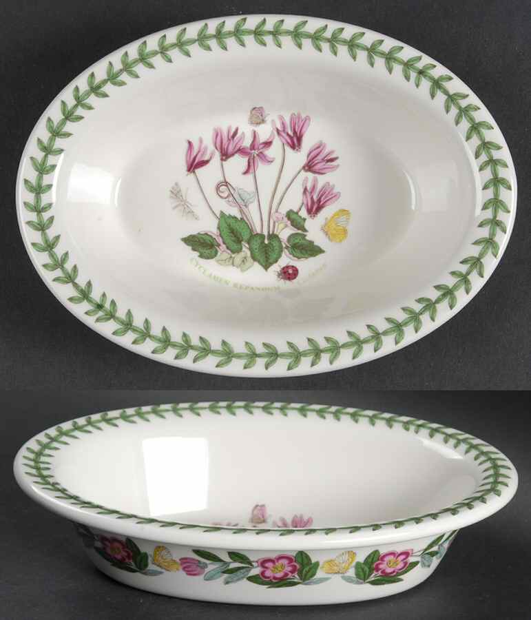 Botanic Garden 8" Oval Pie Baker by Portmeirion-1