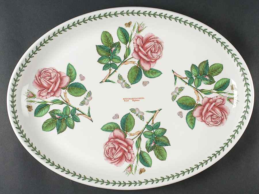 Botanic Garden 20" Oval Steak Platter by Portmeirion-1