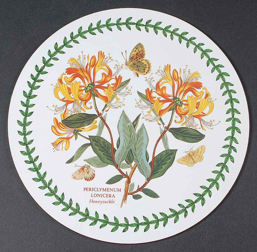 Botanic Garden Round Placemat with Cork Back by Portmeirion-1