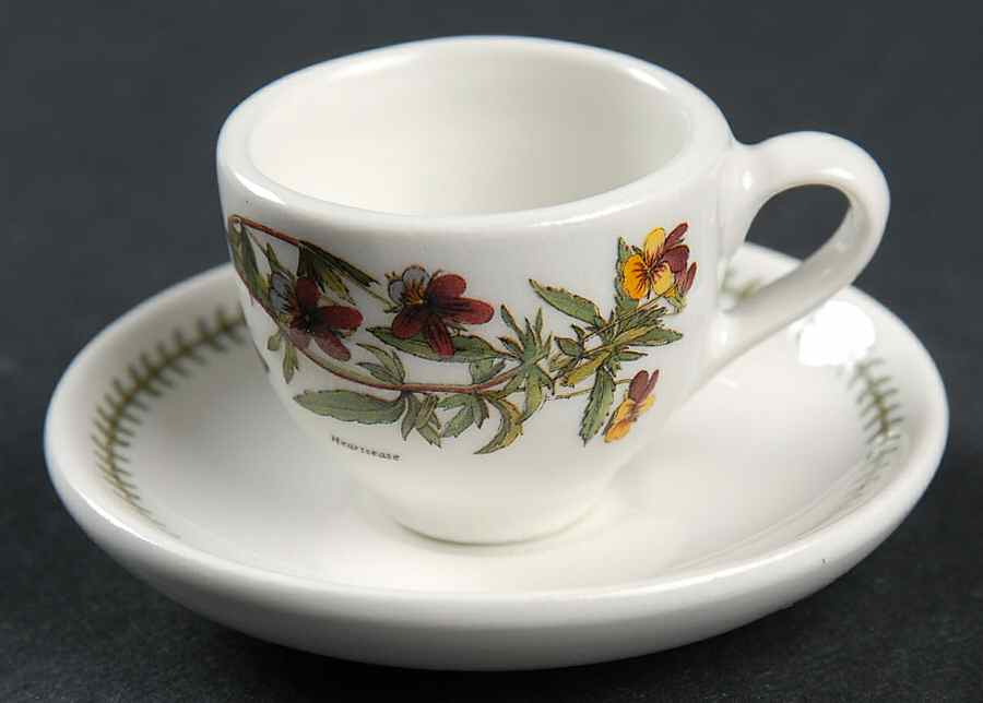 Botanic Garden Cup & Saucer Set-Miniature by Portmeirion-1
