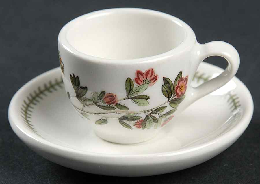 Botanic Garden Cup & Saucer Set-Miniature by Portmeirion-1