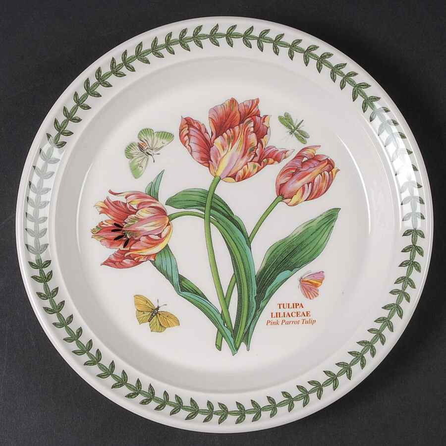 Botanic Garden Salad Plate with 50th Anniversary Backstamp by Portmeirion-1