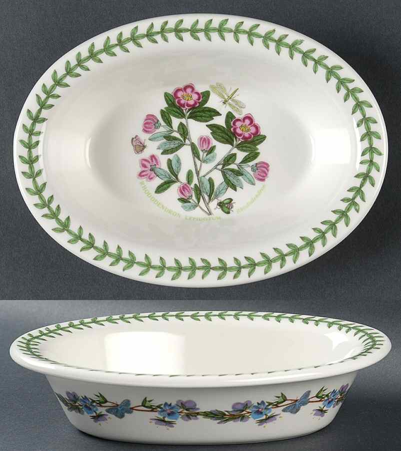 Botanic Garden 8" Oval Pie Baker by Portmeirion-1
