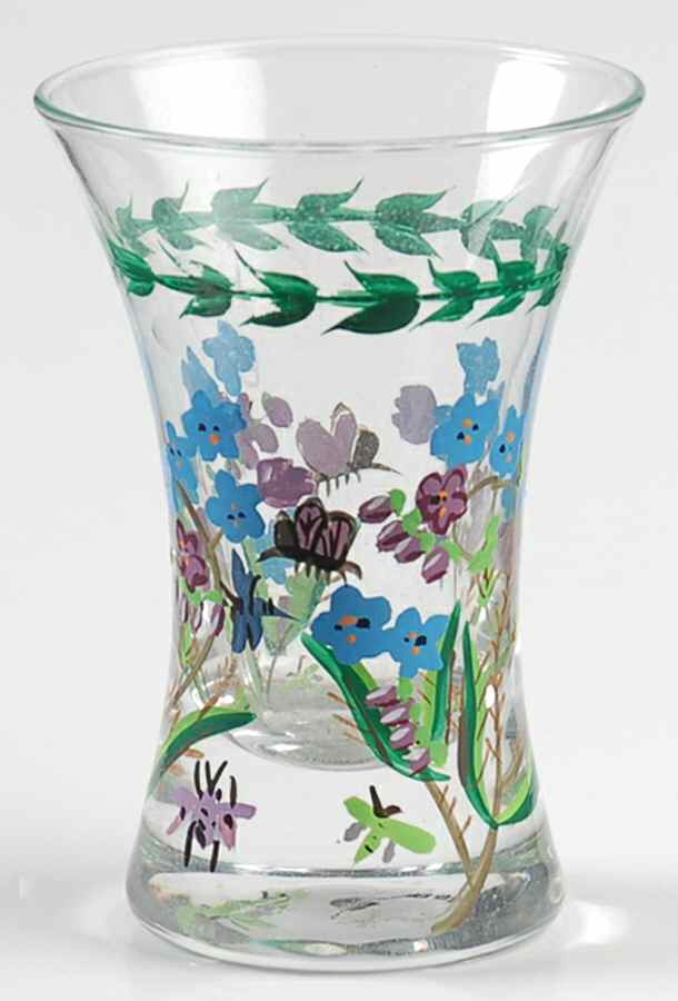 Botanic Garden 3" Mini Glass Handpainted Vase by Portmeirion-1