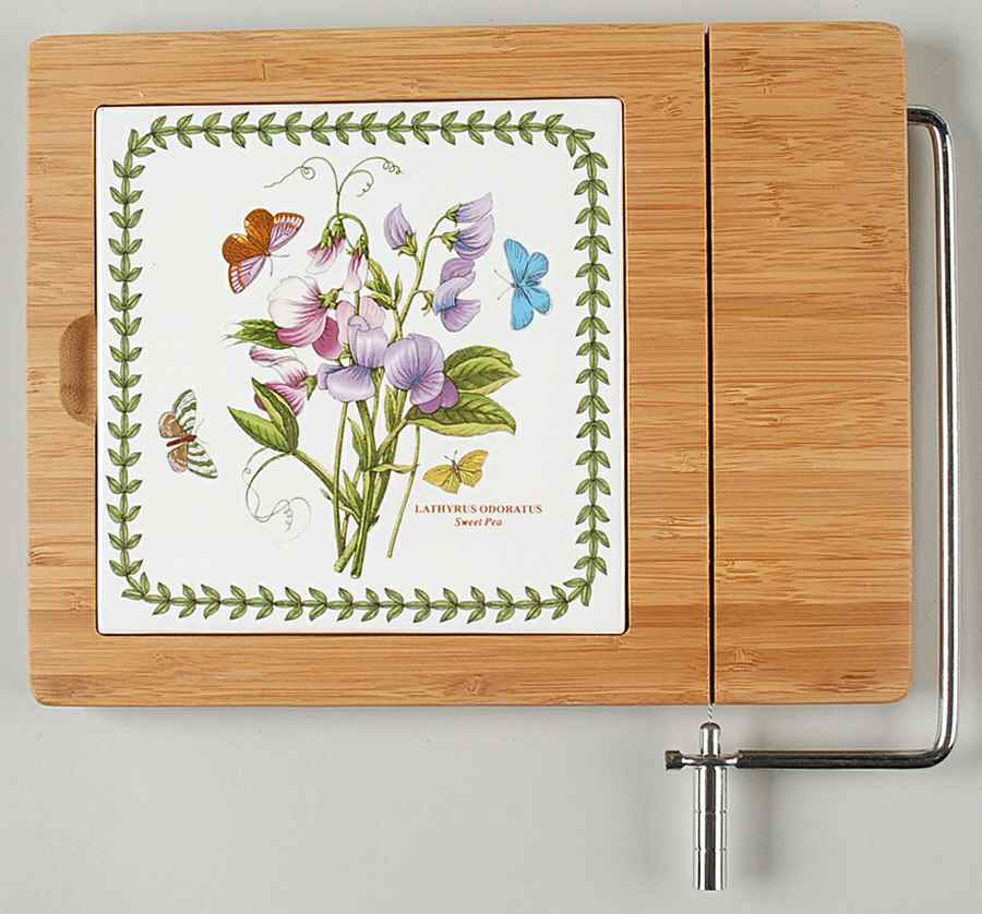 Botanic Garden Bamboo Cheese Board (1 Tile and Slicer) by Portmeirion-1
