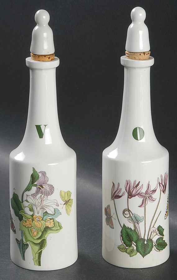 Botanic Garden Vinegar and Oil Set with Stoppers by Portmeirion-1
