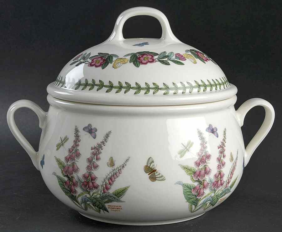 Botanic Garden 2.5 Qt Round Romantic New Shape Handle Casserole by Portmeirion-1