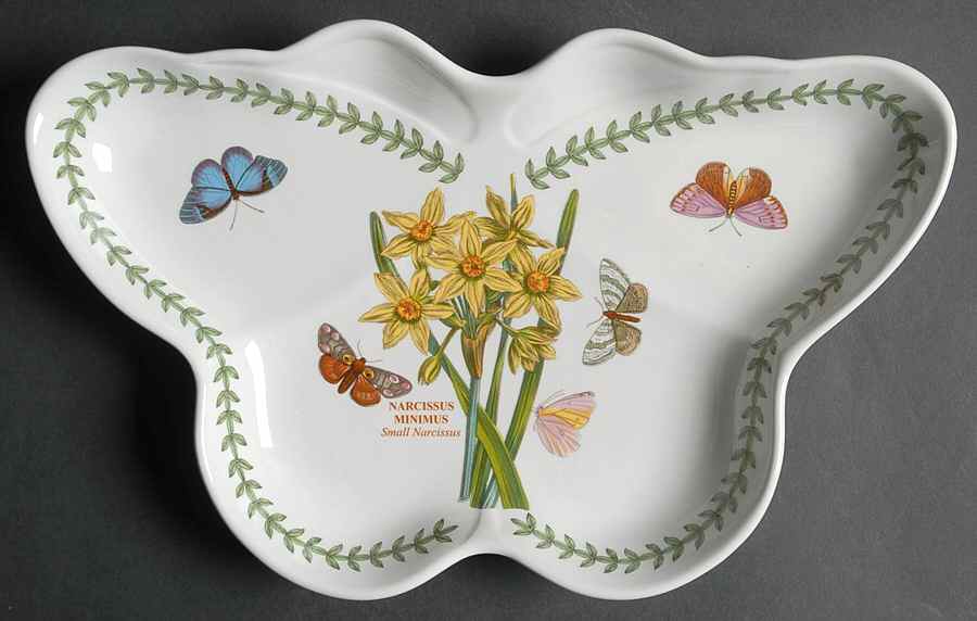Botanic Garden Butterrfly Shaped Dish by Portmeirion-1