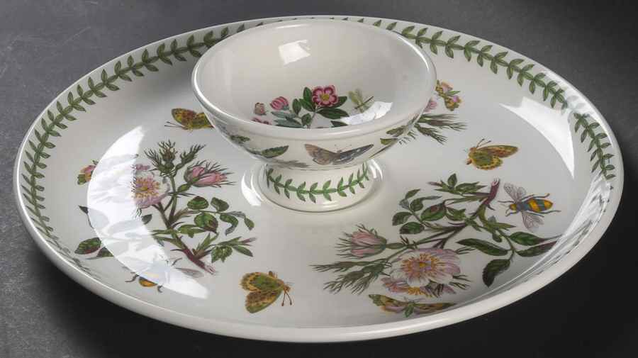 Botanic Garden Chip/Dip Set (Uses Sorbet for Dip) by Portmeirion-1