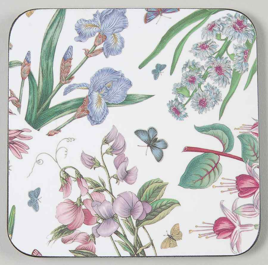 Botanic Garden Square Corkback Coaster by Portmeirion-1
