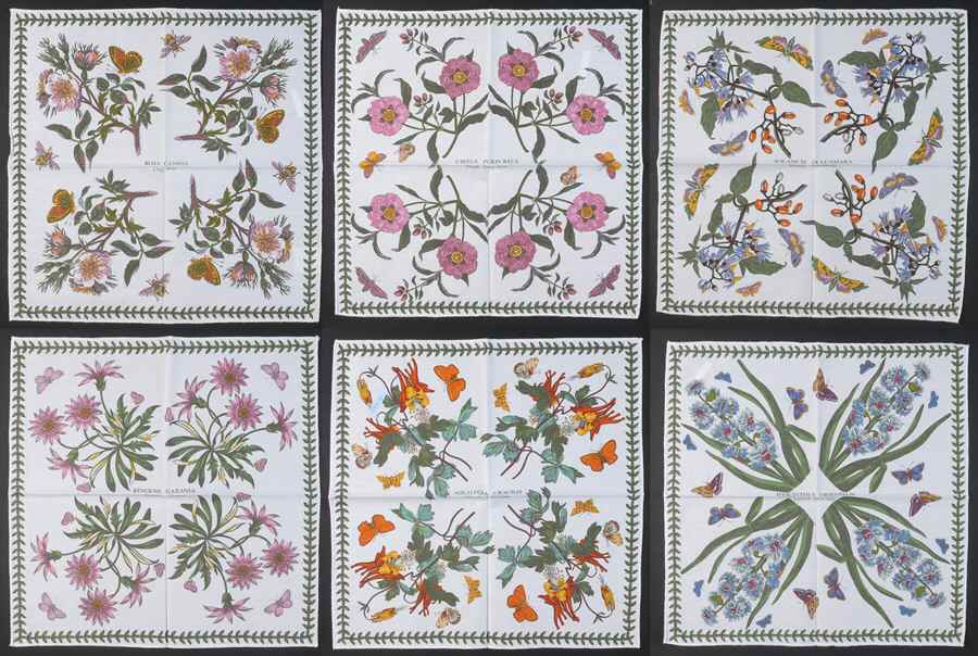 Botanic Garden Cloth Napkin - Set of 6 Motifs by Portmeirion-1