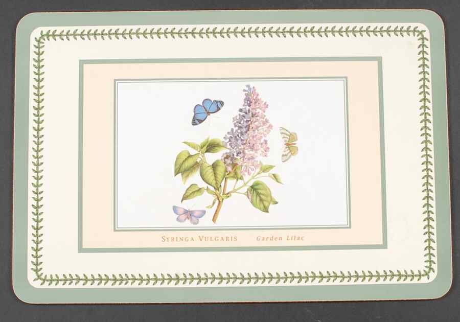 Botanic Garden 17" Large Corkboard Placemat W/Green Border by Portmeirion-1