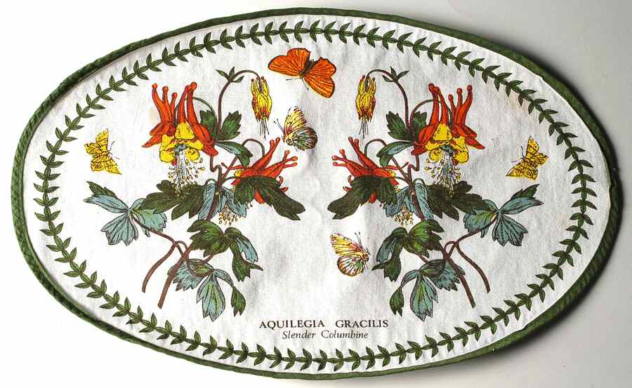 Botanic Garden Oval Cloth Placemat by Portmeirion-1