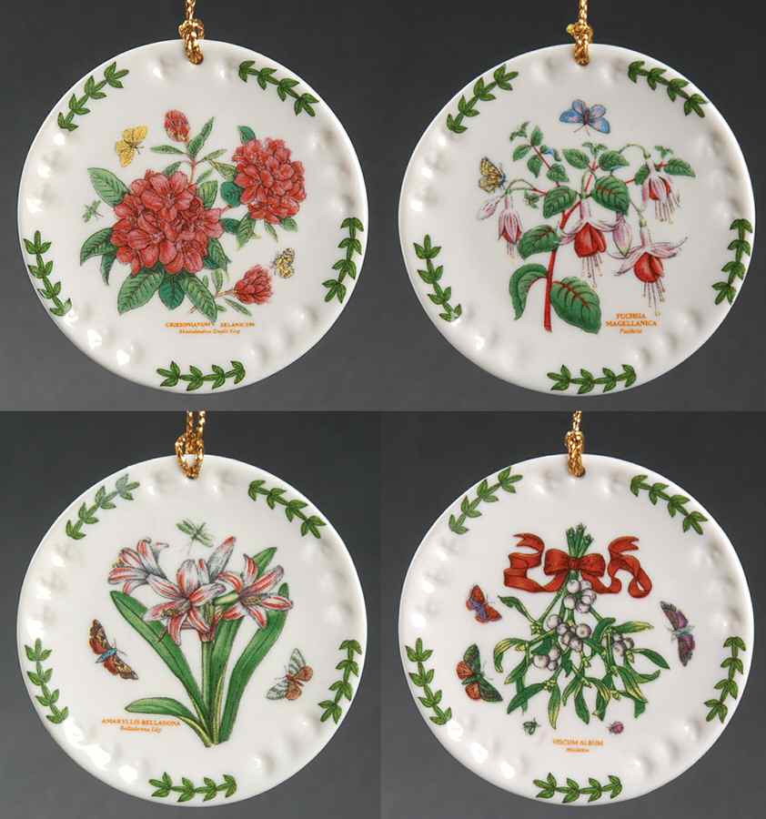 Botanic Garden Mini Laurel Leaf Plate - Set of 4 by Portmeirion-1