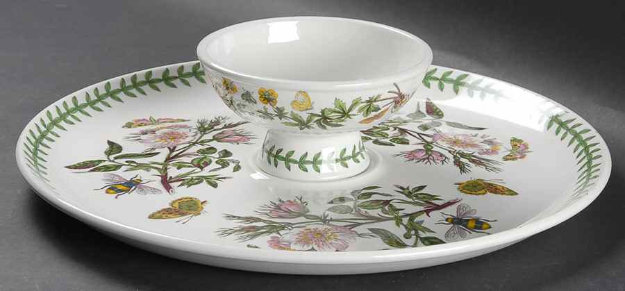 Botanic Garden Chip/Dip Set (Uses Sorbet for Dip) by Portmeirion-1