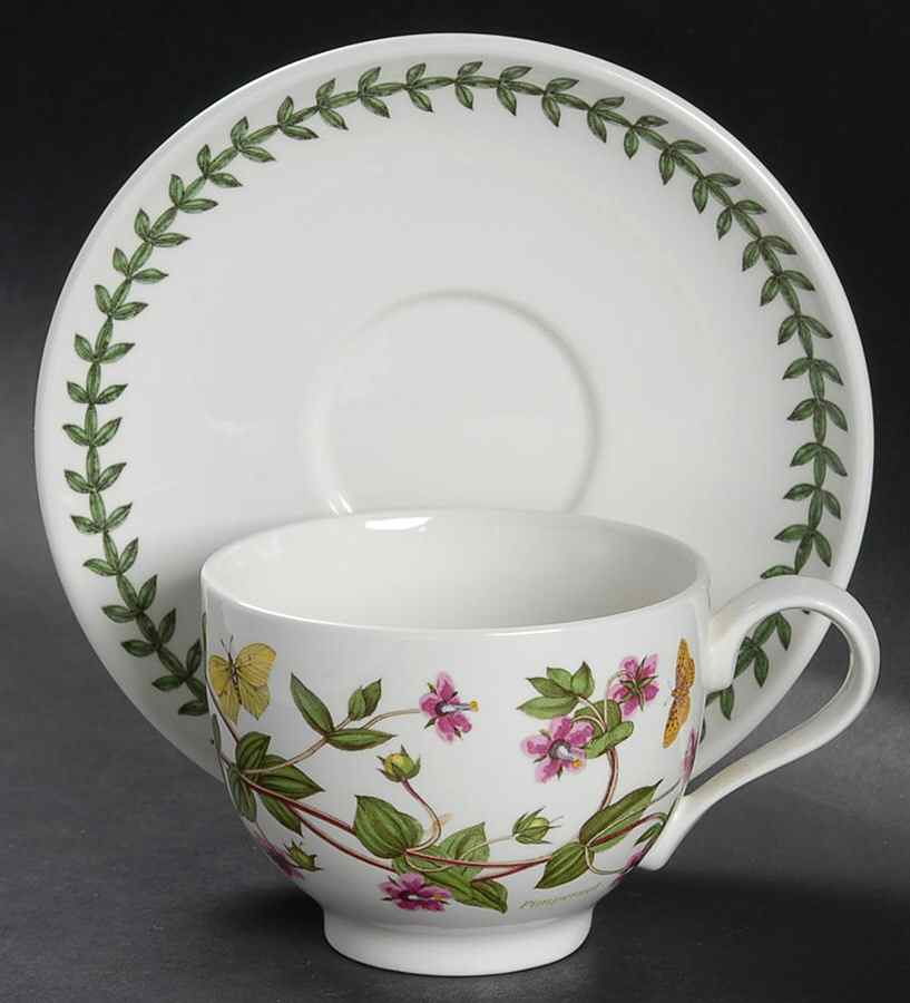 Botanic Garden Traditional Breakfast Cup & Saucer Set by Portmeirion-1