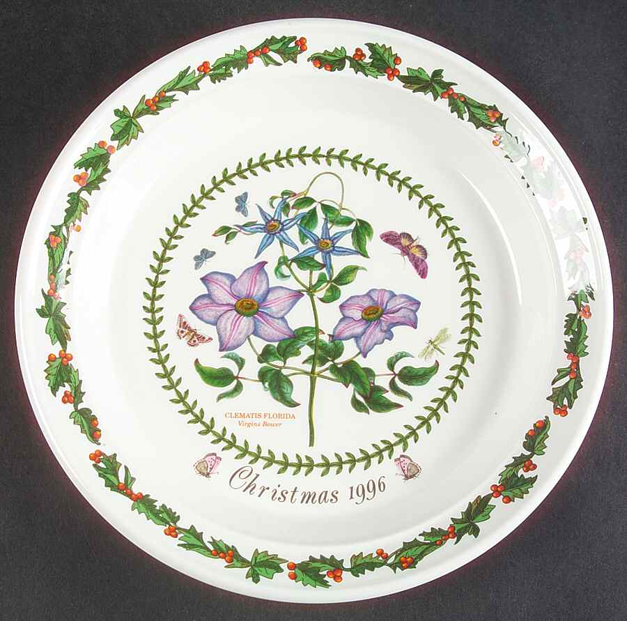 Botanic Garden 1996 Annual Christmas Plate by Portmeirion-1
