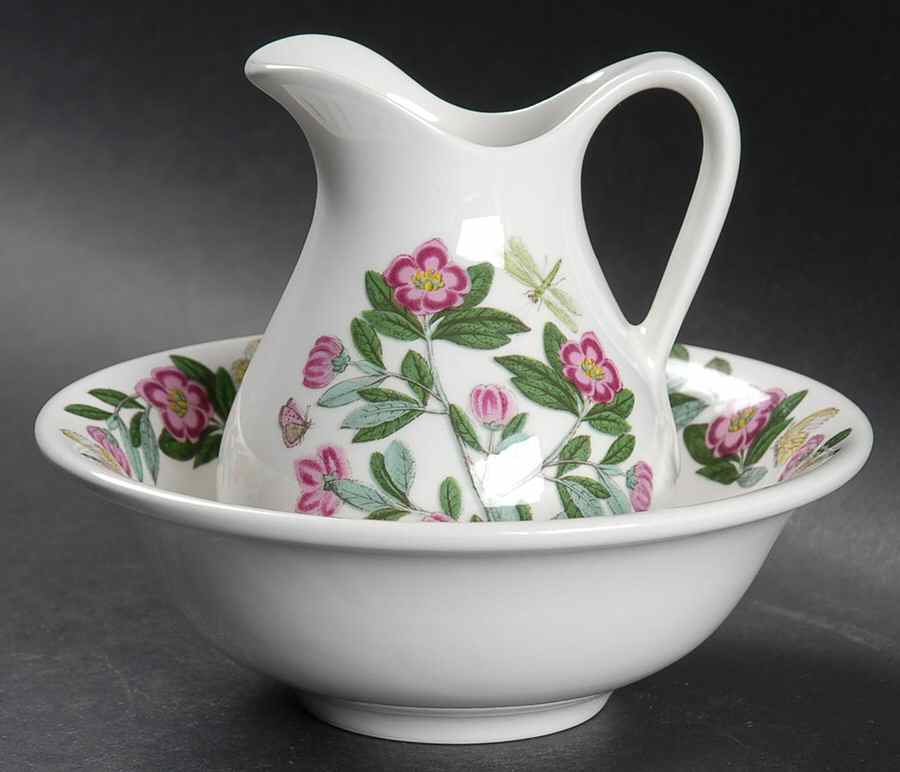 Botanic Garden Mini Ewer & Basin Set by Portmeirion-1