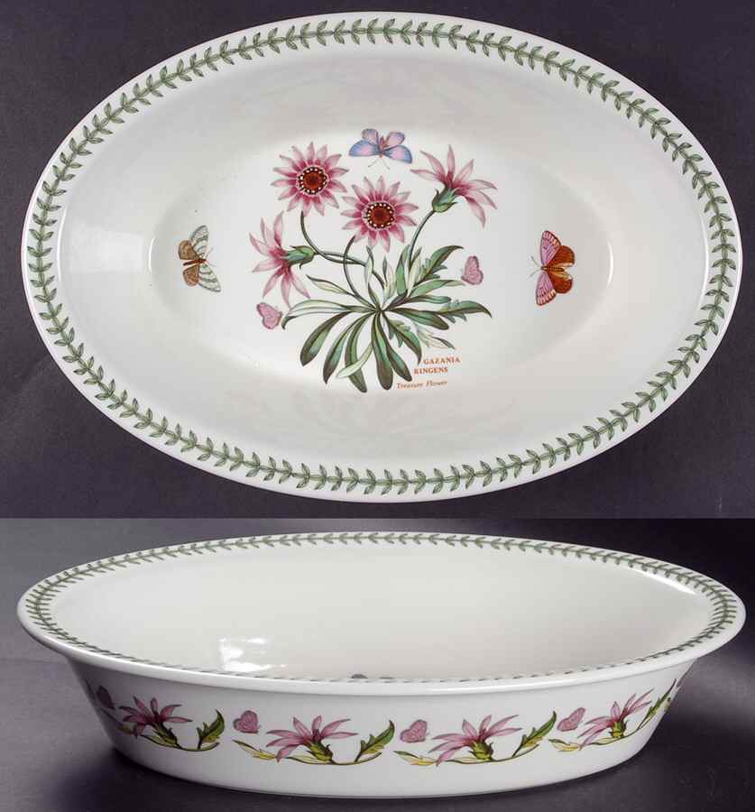 Botanic Garden 13" Oval Pie Baker by Portmeirion-1