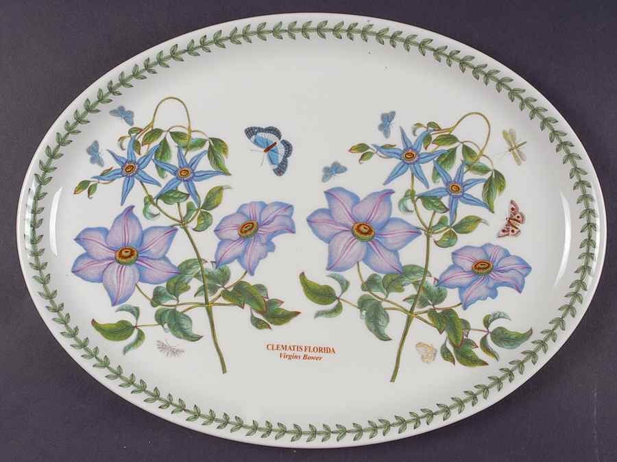 Botanic Garden 14" Oval Steak Platter by Portmeirion-1