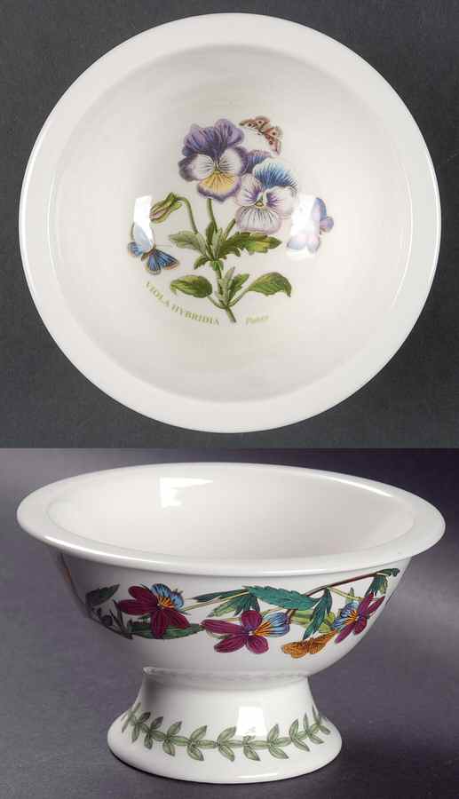 Botanic Garden Sovereign Shape Rim Footed Sorbet aka Potpourri by Portmeirion-1