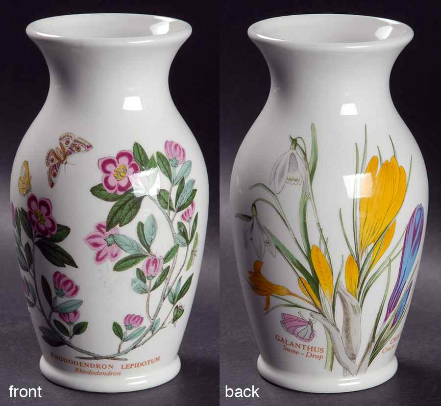 Botanic Garden 6" Tuscany Vase (Different Design on Each Side) by Portmeirion-1