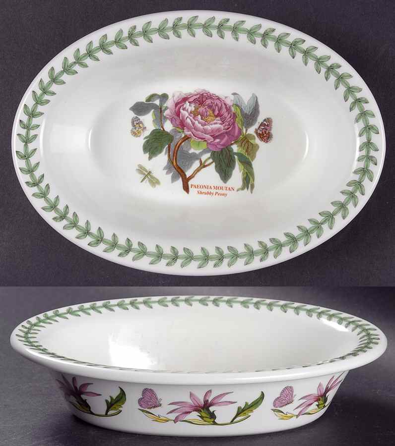 Botanic Garden 8" Oval Pie Baker by Portmeirion-1