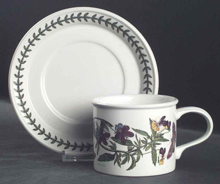 Botanic Garden Drum Breakfast Cup & Saucer Set by Portmeirion-1