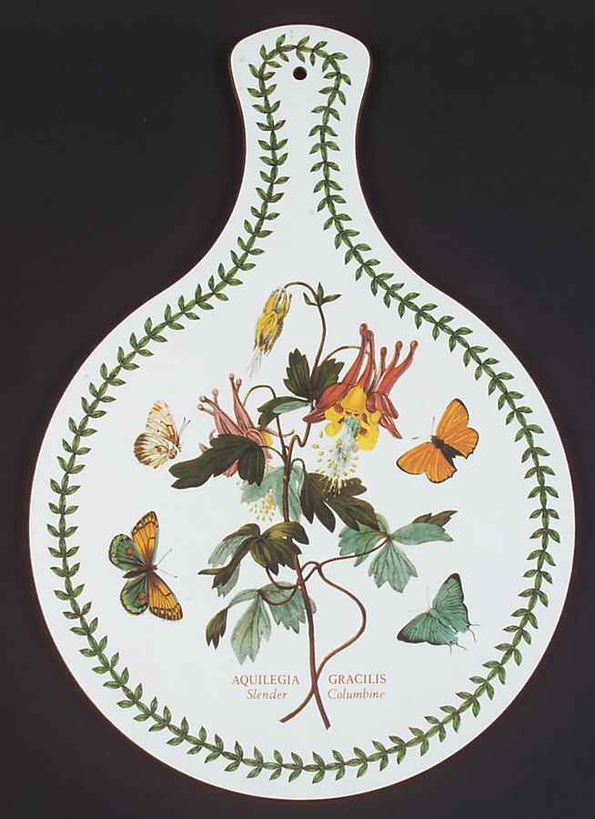 Botanic Garden Round Handled Melamine/Wood Cutting Board by Portmeirion-1