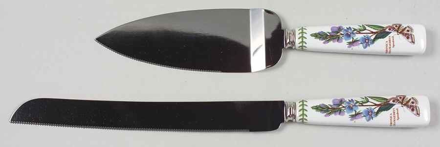 Botanic Garden 2-Piece Cake Set (Knife and Server) by Portmeirion-1